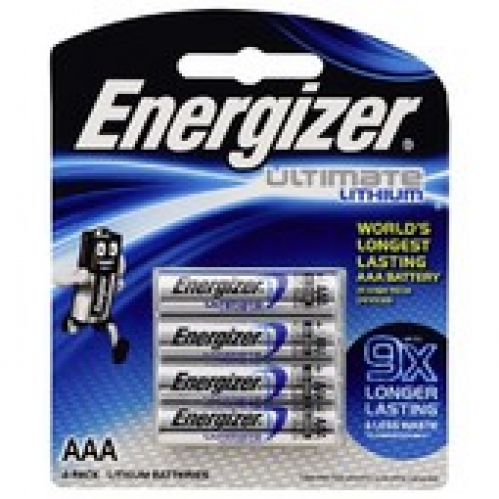 Energizer E2 Lithium AAA Batteries 4 pack