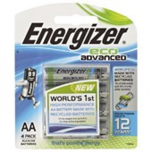 Energizer Eco Advanced AA Batteries 4 pack