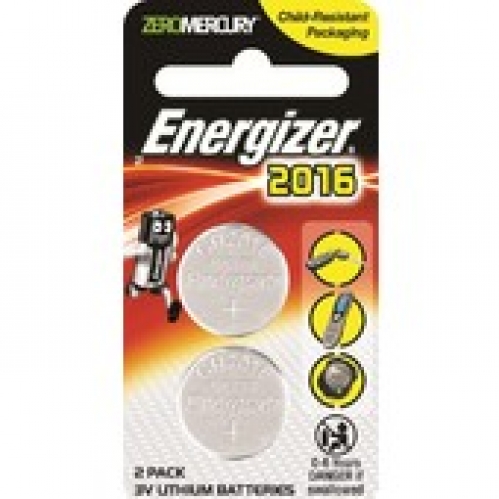 Energizer Lithium Button 2016 Batteries 2 pack