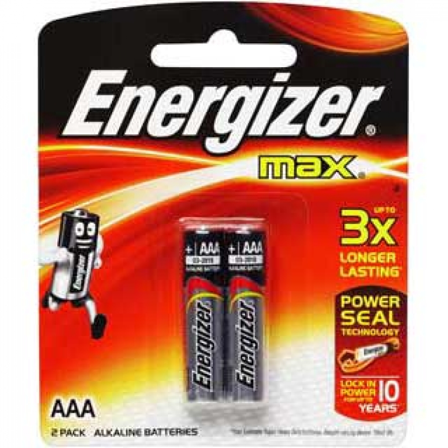 Energizer Max AAA E92 2 pack
