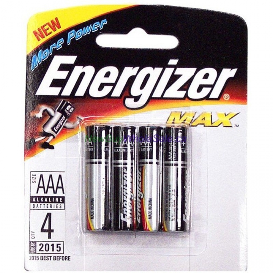 Energizer Max AAA E92 4 pack