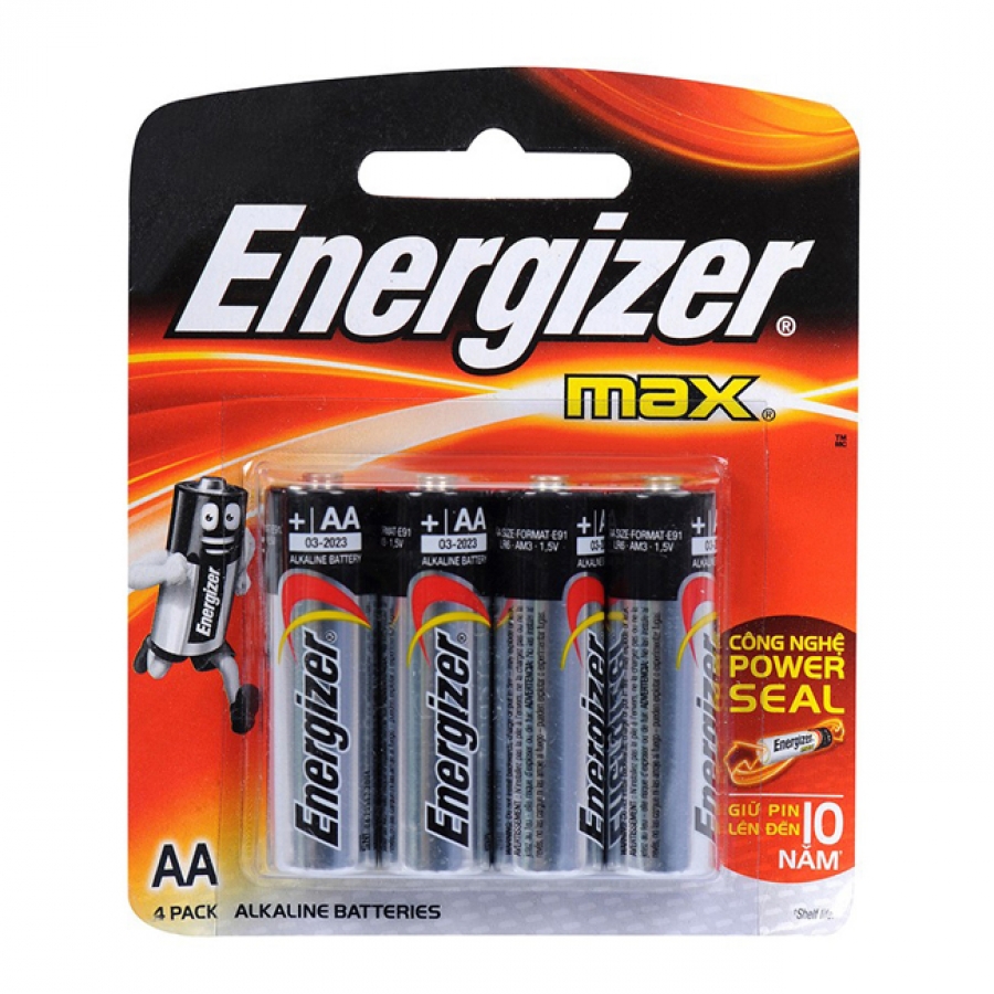 Energizer Max AA E91 4 pack
