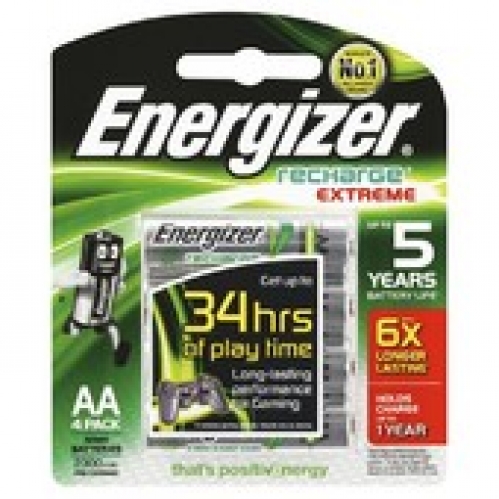 Energizer Rechargeable AA Batteries 4 pack