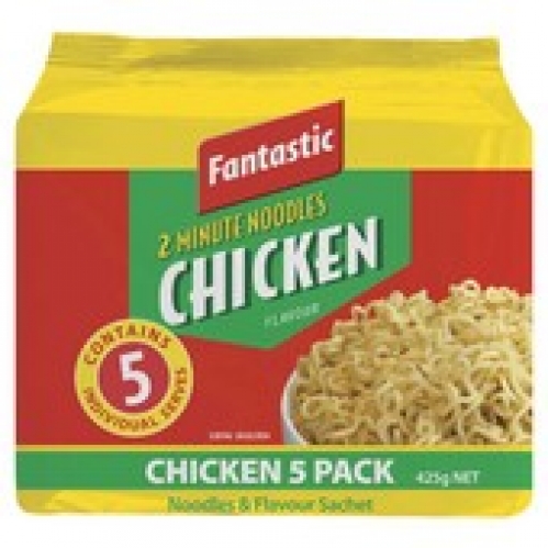 Fantastic Chicken 2 Minute Noodles 5 pack 425g