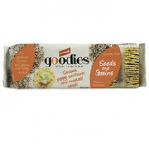 Fantastic Goodies Sesame Poppy Sunflower & Mustard Seed Rice Crackers 100g