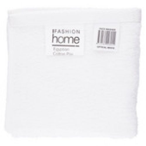 Fashion Home Eqyptian Cotton White Facewasher