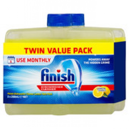 Finish Lemon Dishwasher Cleaner 2 pack 500mL
