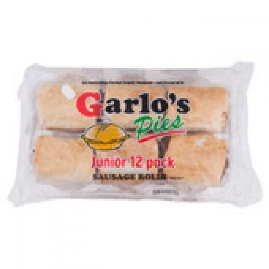 Garlos Junior Sausage Rolls 12 pack 780g