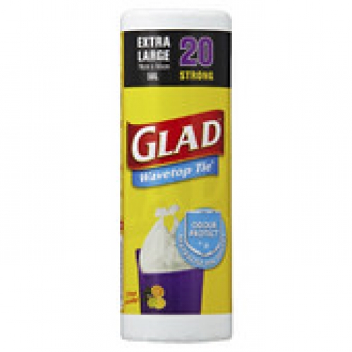 Glad Kitchen Tidy Bag Wavetop Ex Large 20 pack