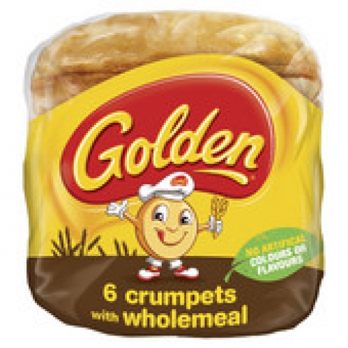 Golden Wholemeal Crumpets 6 pack