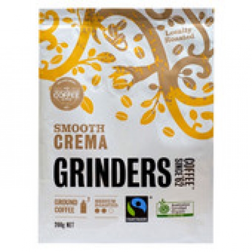 Grinders Crema Caffe Ground Coffee 200g