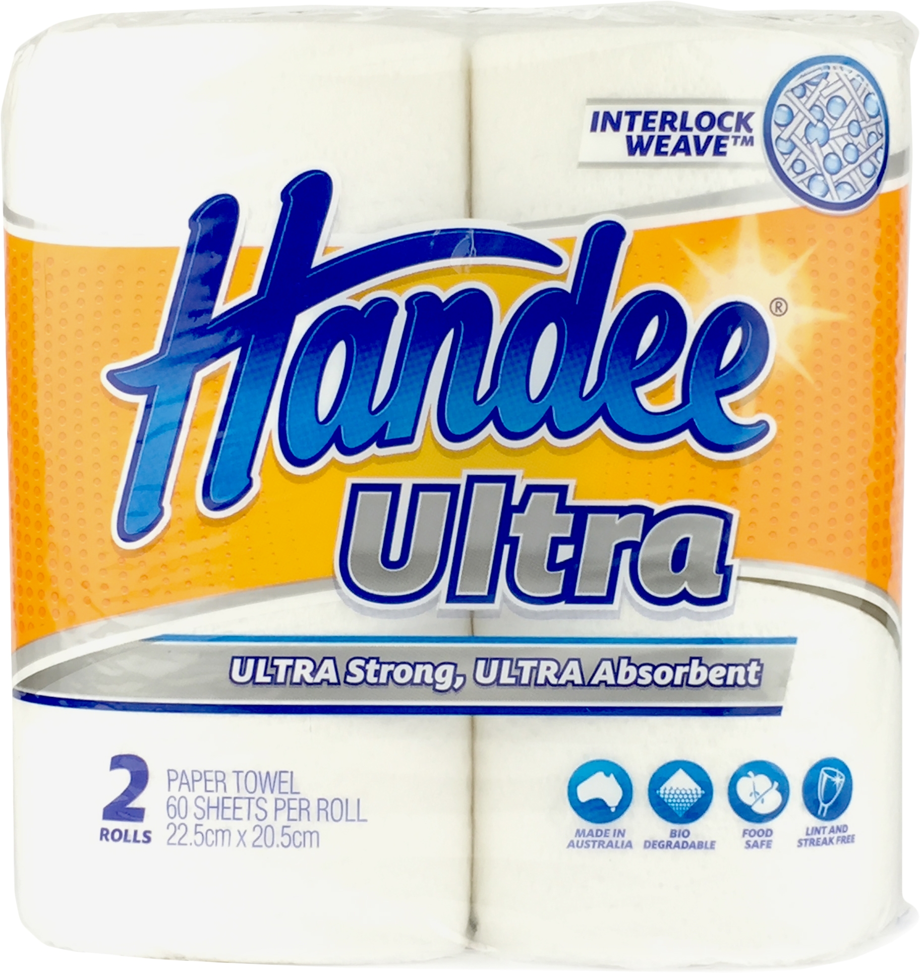 Handee Ultra White Paper Towels 2 pack