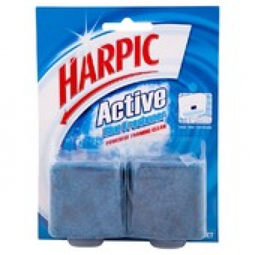 Harpic Active Blue Cistern Block Toilet Cleaner 2 pack 114g