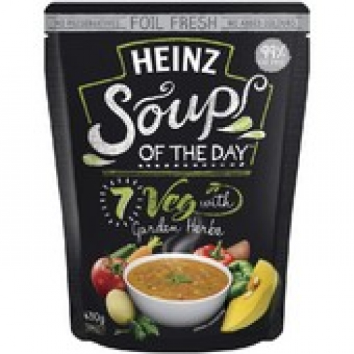 Heinz Soup Of The Day 7 Veg With Garden Herbs Soup Pouch 430g