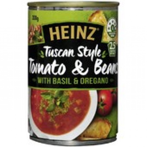 Heinz Tuscan Style Tomato & Beans Canned Soup with Basil & Oregano 300g