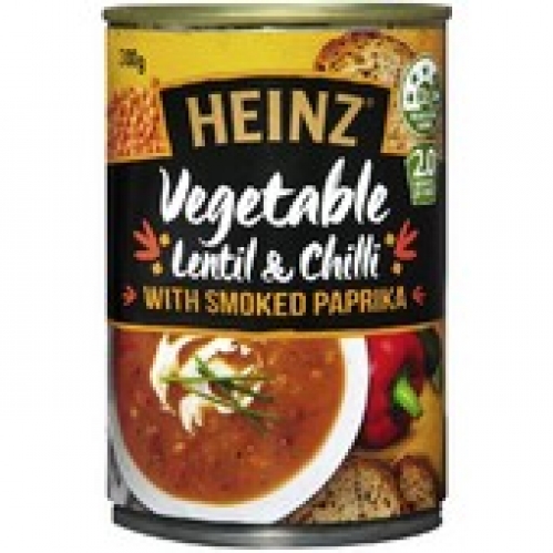 Heinz Vegetable Lentil & Chilli Canned Soup with Smoked Paprika 300g