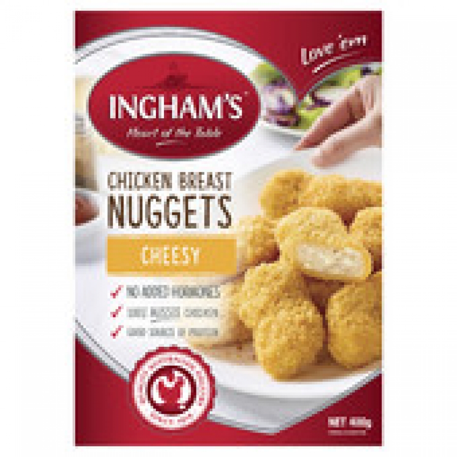 Ingham's Cheesy Chicken Nuggets 400g