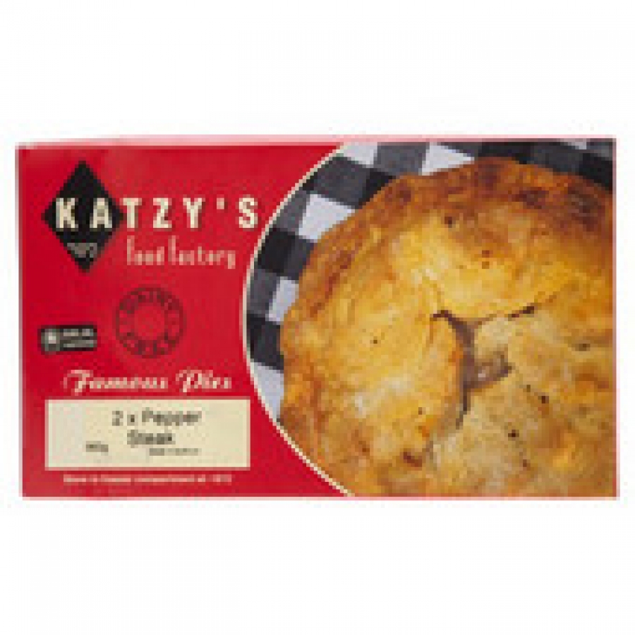 Katzy's Kosher Frozen Steak & Pepper Pie 425g