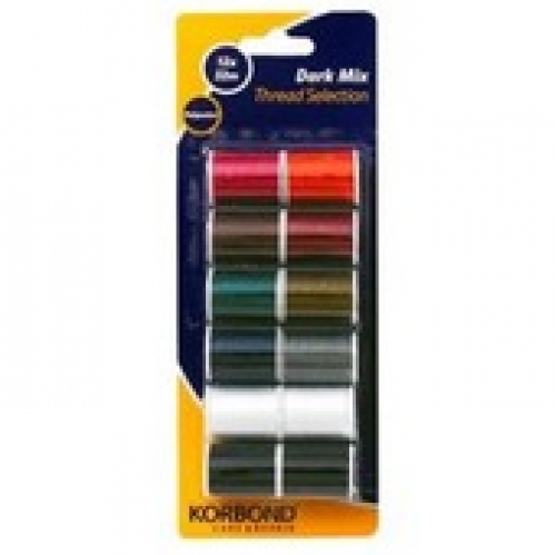 Korbond Dark Thread Selection 12 pack