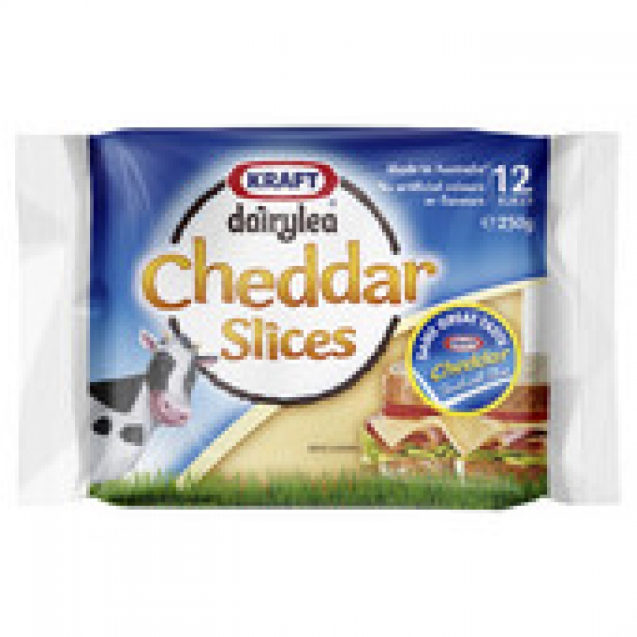 Kraft Cheddar Sandwich Cheese Slices 250g