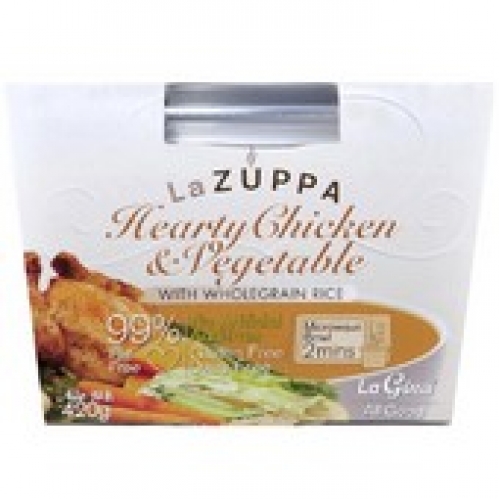 La Zuppa Hearty Chicken & Vegetable with Rice Soup Bowl 420g