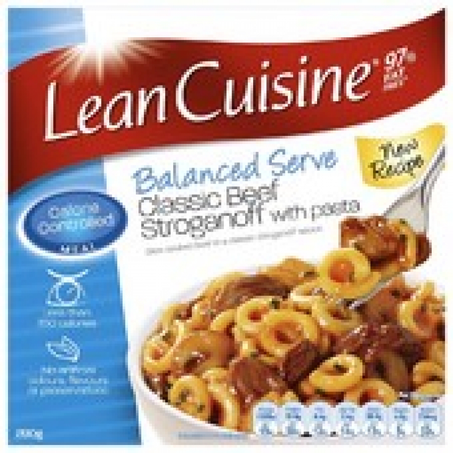 Lean Cuisine Balanced Serve Beef Stroganoff with Pasta Frozen Meal 280g