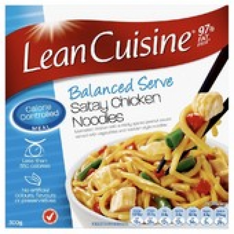 Lean Cuisine Balanced Serve Chicken Satay Noodles Frozen Meal 300g