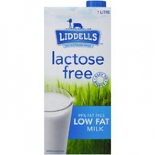 Liddells Lactose Free Low Fat Long Life Milk 1L