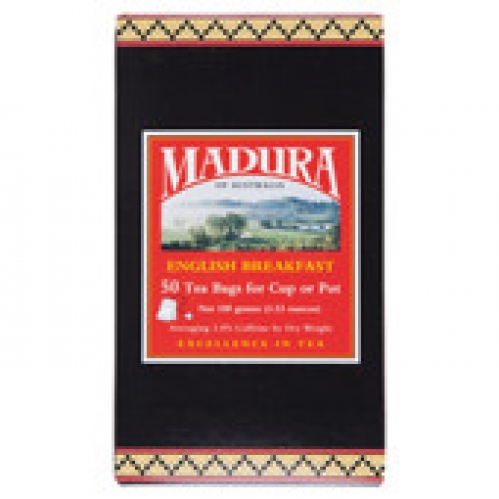 Madura English Breakfast Tea Bags 50 pack 100g
