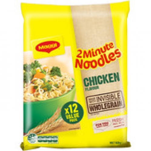 Maggi 2 Minute Noodles Chicken Wholegrain 12 pack 864g