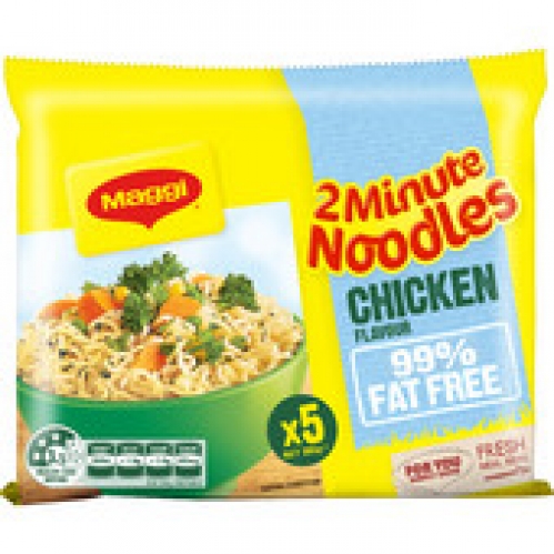 Maggi 99% Fat Free Chicken 2 Minute Noodles 5 pack 380g