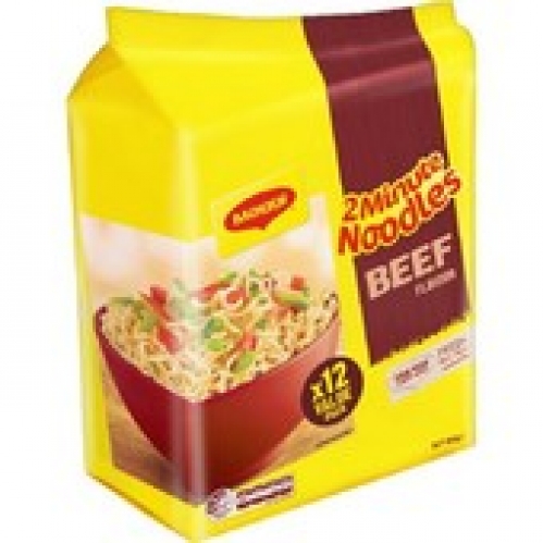 Maggi Beef 2 Minute Noodles 12 pack 888g