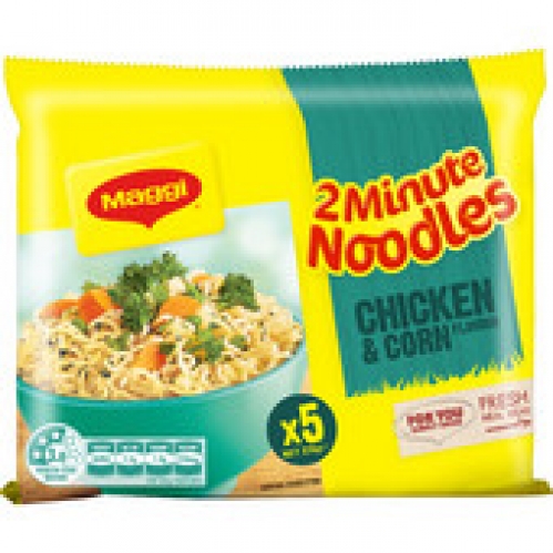 Maggi Chicken & Corn 2 Minute Noodles 5 pack 370g