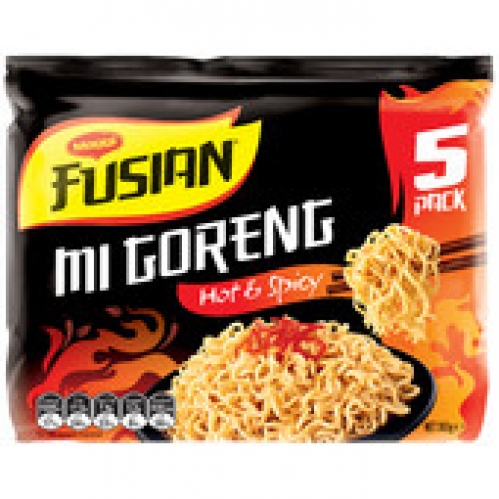Maggi Fusian Mi Goreng Hot & Spicy Noodles 5 pack 365g
