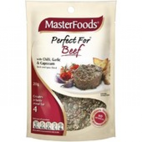 MasterFoods Perfect For Beef Chilli Garlic and Capsicum Seasoning 20g