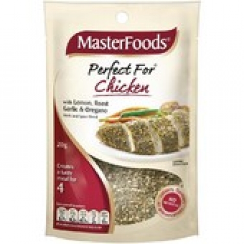 MasterFoods Perfect For Chicken Lemon Roast Garlic & Oregano Seasoning 20g