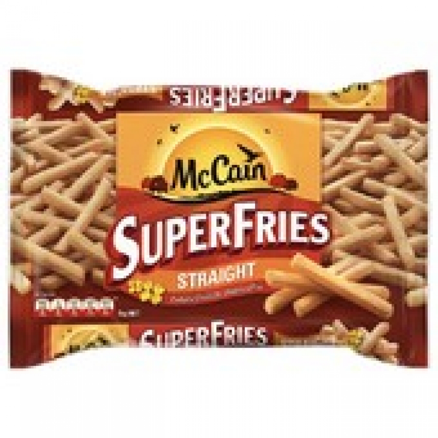 McCain Superfries Polyunsaturated Straight Cut Frozen Potato Chips 1kg