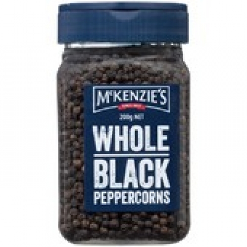 McKenzie's Whole Black Peppercorns 200g