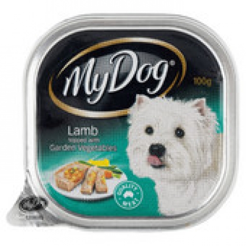 My Dog Lamb Topped with Garden Vegetables Dog Food Tray 100g