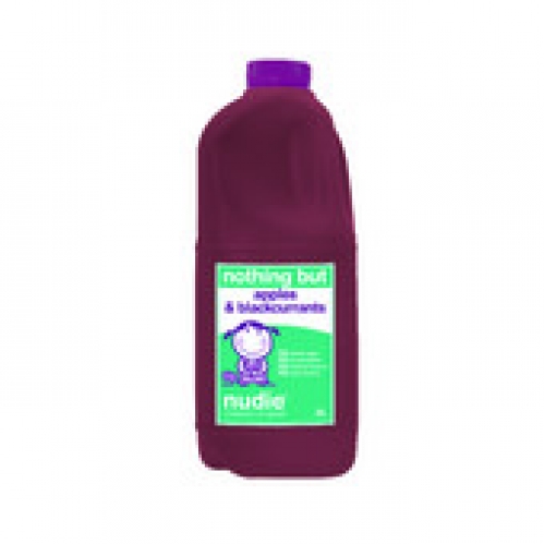 Nudie Nothing But 100% Fresh Apple & Blackcurrant Juice Chilled 2L