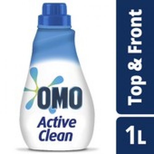 OMO Active Clean Front & Top Loader Laundry Liquid Detergent 1L