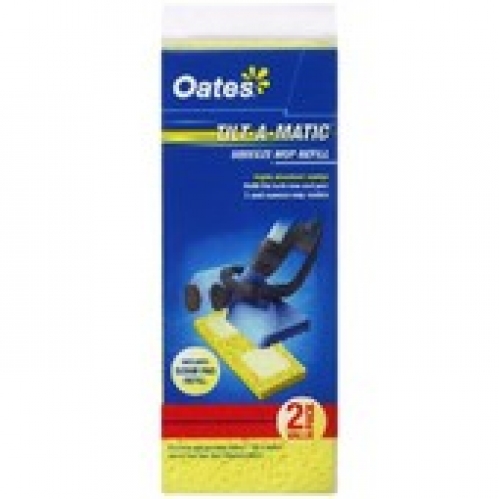 Oates Tiltamatic Squeeze Mop Sponge Refill 2 pack