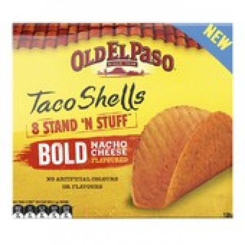 Old El Paso Stand N Stuff Bold Cheese Taco Shells 128g