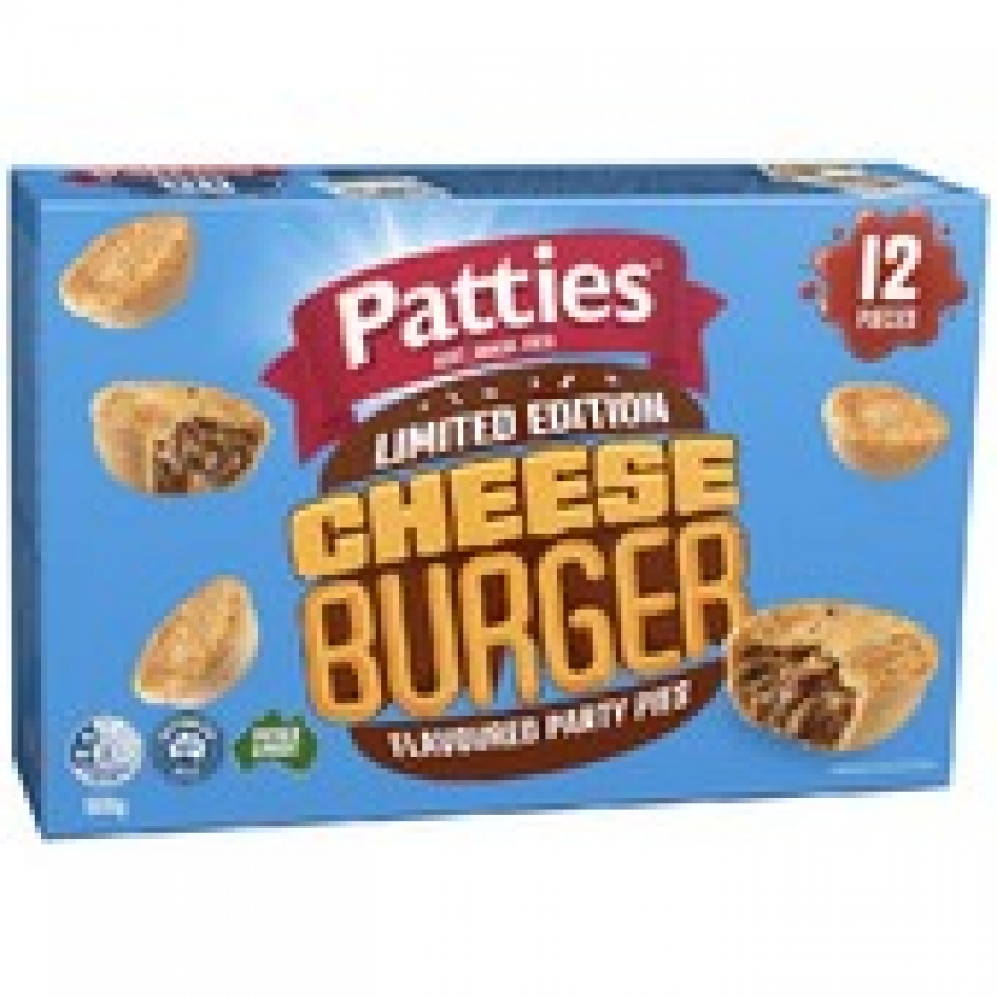 Patties Frozen Cheeseburgers 12 pack 560g