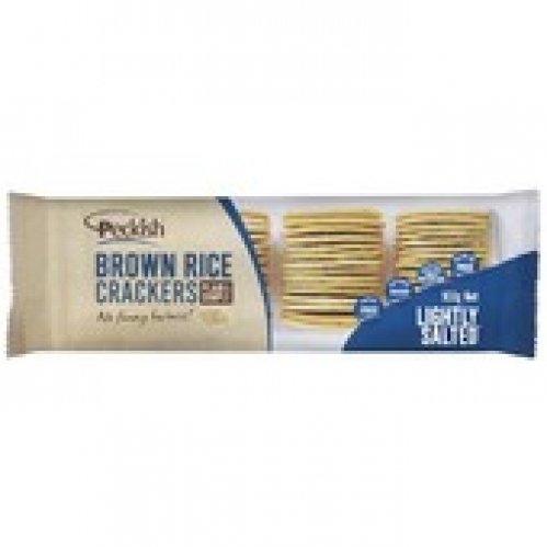 Peckish Brown Rice Crackers Lightly Salted 100g