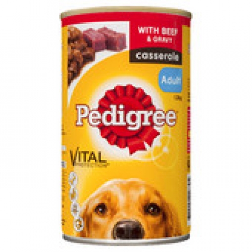 Pedigree Casserole Beef Canned Dog Food 1.2kg