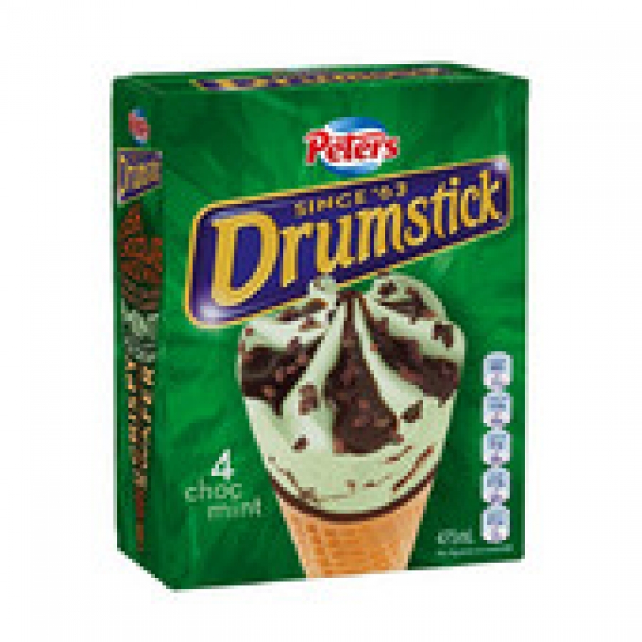 Peters Drumstick Chocolate Mint 4 pack 475mL