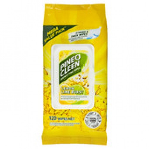 Pine O Cleen All in 1 Wipes Lemon Lime 120 pack