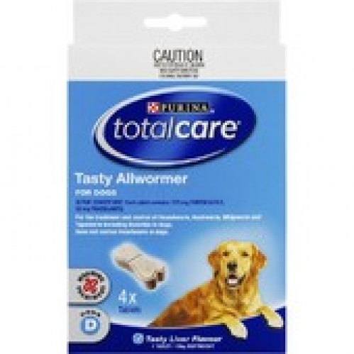 Purina Total Care Allwormer for Dogs 4 pack