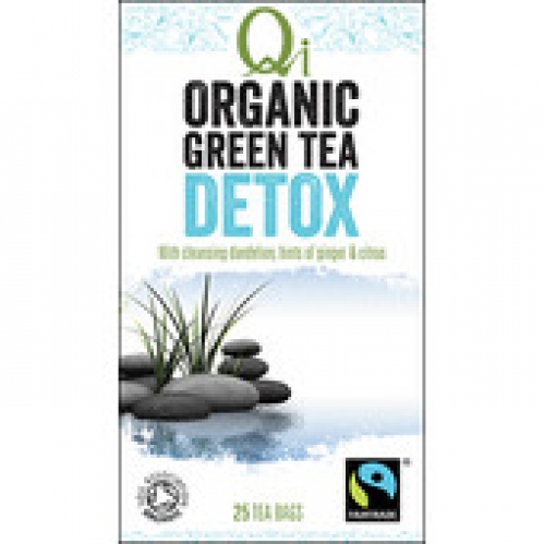 Qi Organic Green Detox Tea Bags 25 pack 40g
